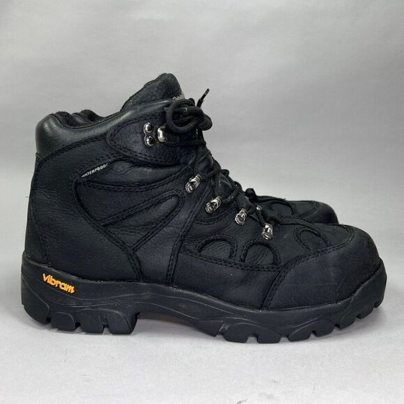 RefrigiWear Men's Size 11 EnduraMax Black Leather Waterproof Work Boots - Picture 1 of 14